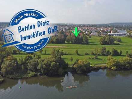 DIETZ: Doppelhaushälfte mit Platz für weitere Bebauung - Nahe am Main und Wiesen!