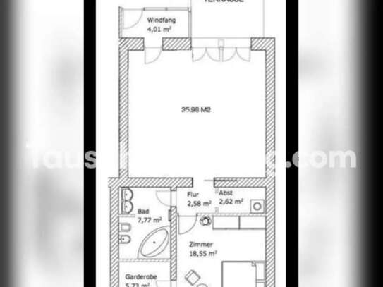 Tauschwohnung: 2,5-Zimmer Wohnung mit großer Terasse