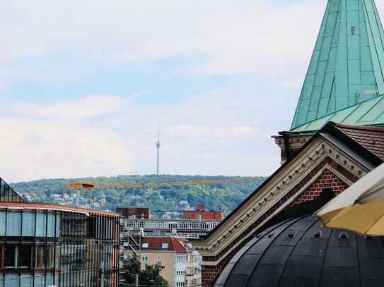 Sehr helle, hochwertig möblierte Wohnung, zwei Balkone, Sackgasse in bester Lage