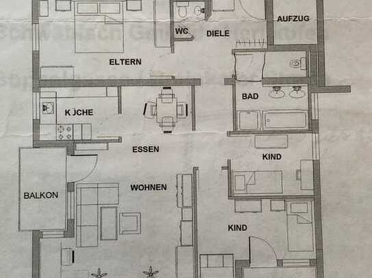 Helle, familien- u./o. Homeoffice-freundliche 4-Raum-Wohnung mit EBK in Schwäbisch Gmünd-Herlikofen