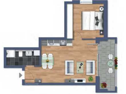 Neue 2-Zimmer-Wohnung im Ortskern von Pfungstadt