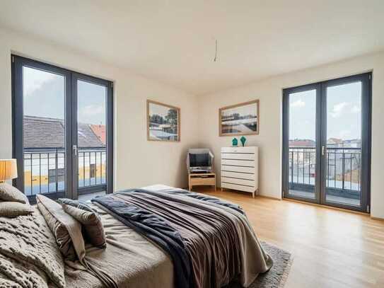 Traumhaftes Penthouse mit riesiger Terrasse und Blick zum Auwald * Wohnen an der Weißen Elster * lux