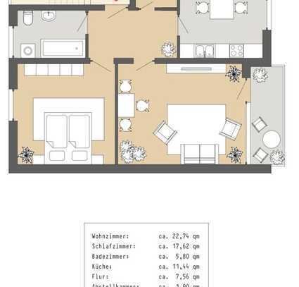 Wiesenstraße 1c, 84030 Ergolding - Warmmiete 960 Euro