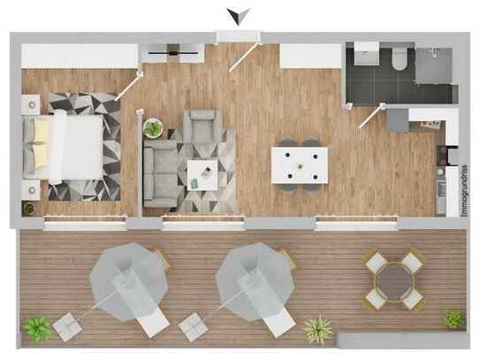 Exklusives 2-Zimmer-Penthouse mit großzügiger Terrasse und modernster Technik