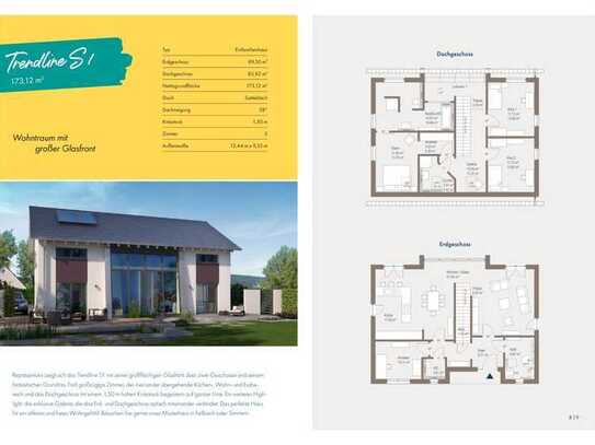 Einfamilienhaus Trendline S 1 - in ruhiger zentraler Lage