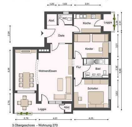 "Familienfreundliches Wohnparadies in Steinbach – 3-4 Zi. ETW mit atemberaubendem Skyline-Blick"