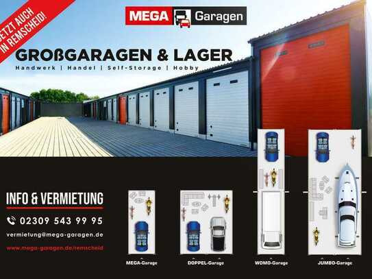 MEGA Garagen | Lagerplatz für Privat & Gewerbe | WoMo- oder Oldtimer Garage
