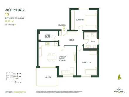 HOFVIERTL - Am Koanznfeld
Haus B Nr.12 - Obergeschoss 3-Zimmer