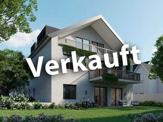 verkauft + 3-Zi.-DG-Whg. - Mit Süd-Loggia und Blick ins Grüne + FERTIGSTELLUNG OKTOBER 2024 +