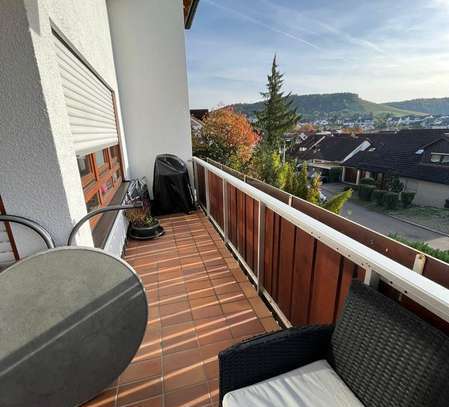 Schöne 3-Zimmer-Wohnung mit Terrasse, Balkon und Küche in Korb direkt an den Weinbergen