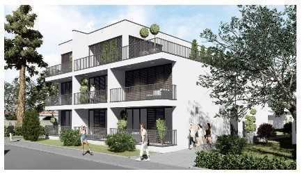 Neubau 2021 mit Einbauküche und Balkon: stilvolle 1-Zimmer-Wohnung in Bornheim