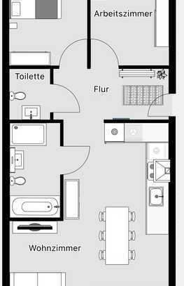 Exklusive, neuwertige 3-Raum-Wohnung mit gehobener Innenausstattung mit Einbauküche in Schopfheim