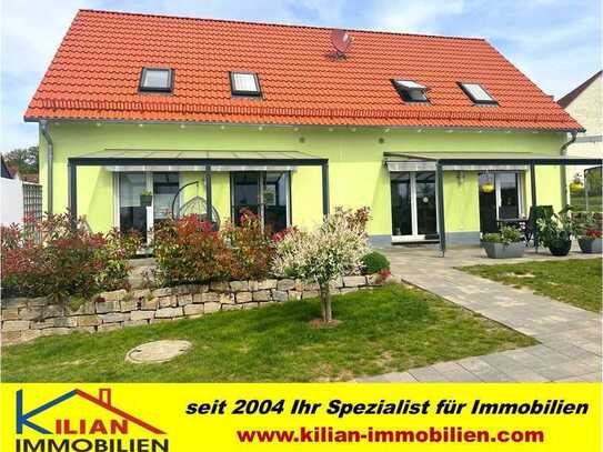 KILIAN IMMOBILIEN! 2 DOPPELHAUSHÄLFTEN AUS 2016 MIT 198 M² IN KAMMERSTEIN! EBK * WÄRMEPUMPEN * FBH