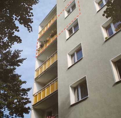 Helle 1-Raum-Wohnung in Zentrumsnähe mit Balkon in Cottbus