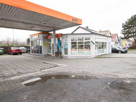 6,7% Rendite! Tankstelle mit Potenzial zur Umnutzung für 6 Reihenhäuser in Groß-Rohrheim