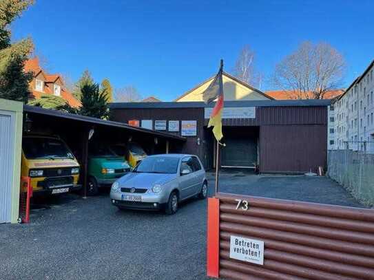 Gewerbehalle mit Garagen und Carportplätzen im Ostviertel