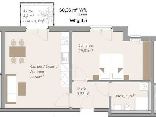 **Wohnberechtigungsschein Stufe 2 erforderlich** 2-Zimmer Neubauwohnung - ROLLSTUHLGERECHT -