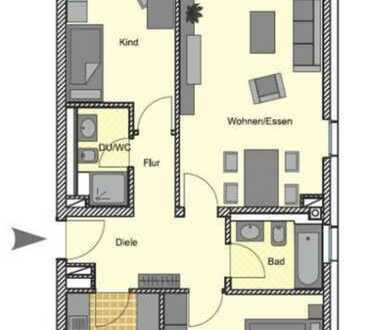 Exklusive 3-Zimmer-Wohnung mit Balkon und EBK in Stadecken-Elsheim
