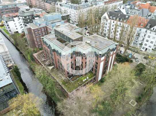 Moderne & preiswerte Büroflächen am Mühlenkampkanal in Winterhude mieten! Praxis möglich