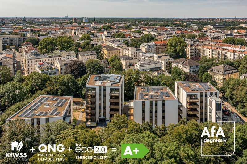 * Exklusives 4 Zimmer Penthouse * Waldstraßenviertel * A+ NEUBAU * XXL BALKON * ECO2.0 * 04/26 *