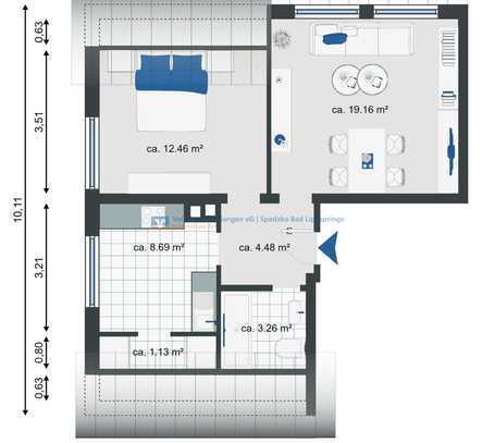 Dachgeschoss Wohnung im Herzen von Bad Lippspringe