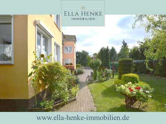 Gepflegte, schöne und helle Erdgeschoss-Wohnung mit Wintergarten + Gartennutzung.