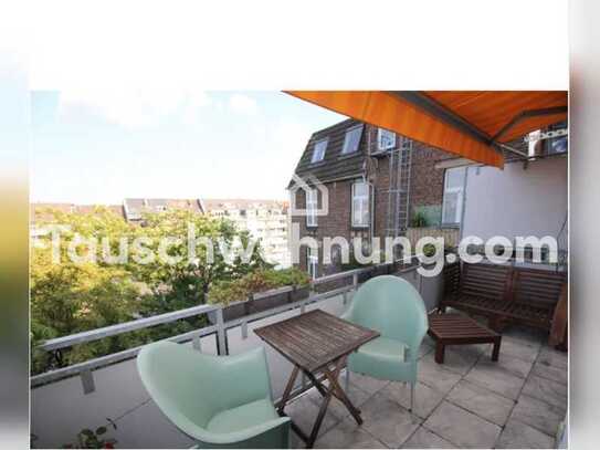 Tauschwohnung: Helle, sanierte 3-Zimmer-Whg mit Balkon + Garage gg 5-Z-Whg