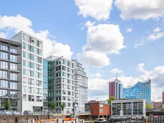 Spektakulärer Blick auf das Alsterfleet mit Dachterrasse