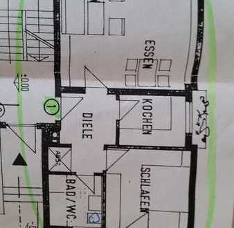 ab 1.08.2023 : EG-Wohnung 2 Zimmer +Einbauküche +Bad in Erlangen-Eltersdorf