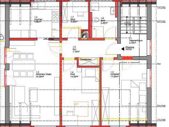 Moderne 3,5 Zimmerwohnung in Biberach Mettenberg