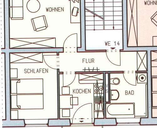 An der Humboldthöhe im 1. OG - frei ab 1.4.25 - Haus mit 3 Wohneinheiten