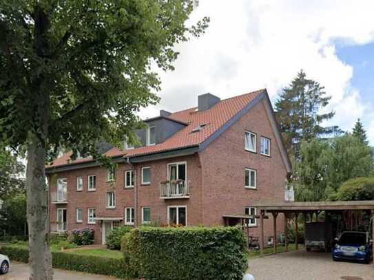 Wohnen im Villengebiet Bergedorf 2-Zimmer-Dachgeschoss-Wohnung mit Balkon und Kellerräumen