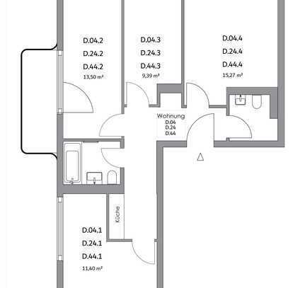 Zimmer Zimmer in der Nazarethkirchstraße 51 (Aufgang D)