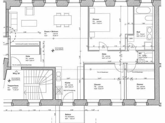 Helle großzügig geschnittene 4-Zimmer Wohnung mit Balkon, am Rande der Innenstadt von Lahr