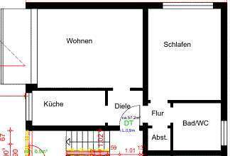 2-Zimmer-Wohnung in zentraler Lage von Troisdorf (zur Zeit in Renovierung)