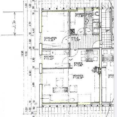 gemütlich, optimal ausgenutzte Dachgeschosswohnung ohne Balkon