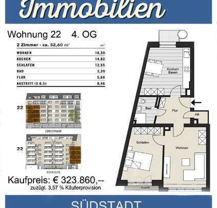 Zwei-Zimmer, Uninah und mit Überblick