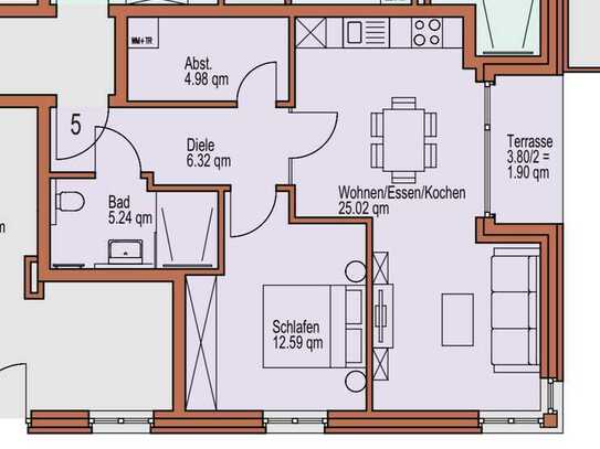 Neubau/Erstbezug, 2-Zimmer Erdgeschoss Wohnung in Selm-Bork!