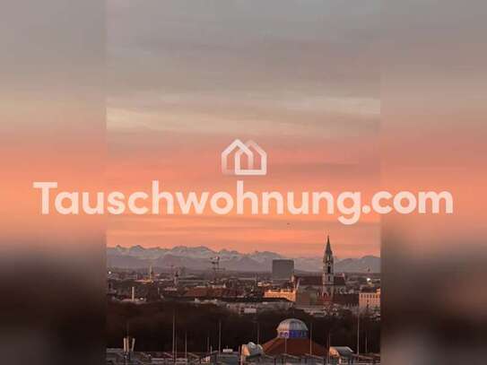 Tauschwohnung: 4 Z Westend/zentrale Lage m. Garten gegen 3 Z mit Alpenblick