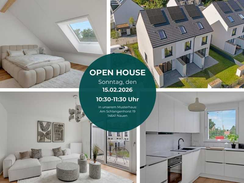 Wohnglück zur Miete: Neubau-Reihenhaus mit Garten