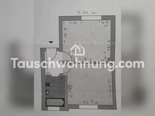 Tauschwohnung: Tausche EG gegen 2.OG!Mit Balkon u Wanne, gern Umland