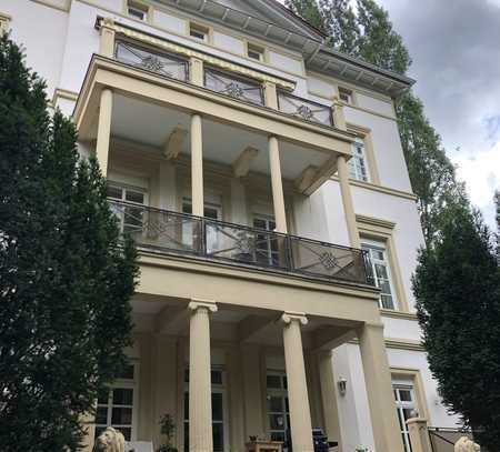 Außergewöhnliche 135 m² in sanierter Villa mit Dachterrasse 360°Blick , off. Kamin, Priegerpromenade