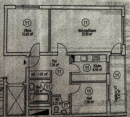 Freundliche 3-Zimmer-EG-Wohnung mit Balkon in Hannover