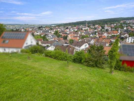 Grundstück für Einfamilien- oder Doppelhaus mit herrlichem Weitblick