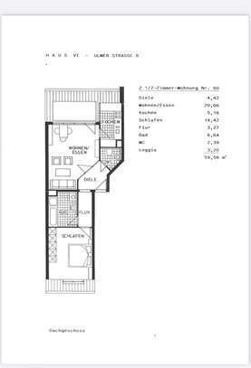 Stilvolle 2-Zimmer-DG-Wohnung mit Balkon und EBK in Blaustein