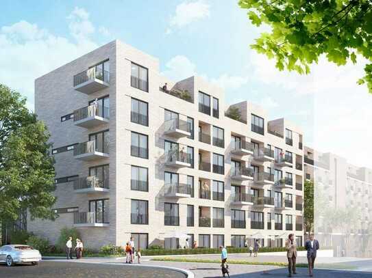 Neubau-Erstbezug : 3-Zimmerwohnung mit 2 Balkonen am zukünftigen Gleisbogenpark