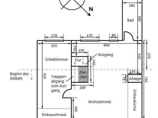 Preiswerte 2-Raum-Single-Dachgeschosswohnung in Aachen