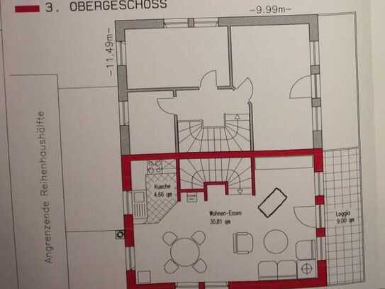 Sehr schöne 3-Zimmer-Maisonette-Wohnung mit gehobener Innenausstattung mit EBK in Hilpoltstein