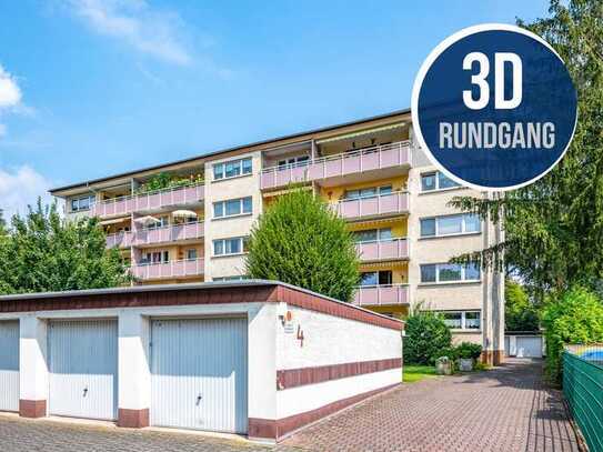 Hanau-Großauheim: Frisch renovierte, großzügige 3-Zimmer-Erdgeschoss-Wohnung mit Süd-West Balkon