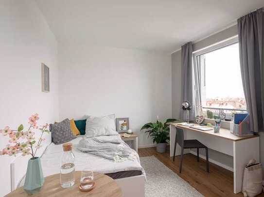 Untermiete: Helle 1-Zimmer Wohnung am Olympiapark
